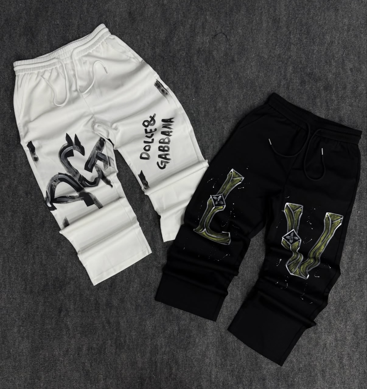 D&G x LV Graffiti Sweatpants